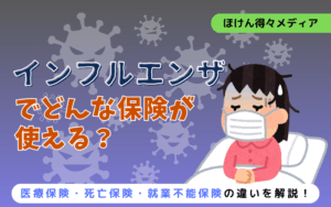 インフルエンザでどんな保険が使える?医療保険・死亡保険・就業不能保険の違いをやさしく解説 thumb_influenza-insurance